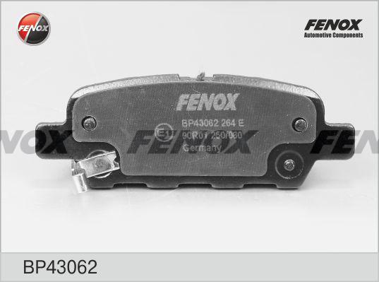 Fenox BP43062 - Brake Pad Set, disc brake autospares.lv