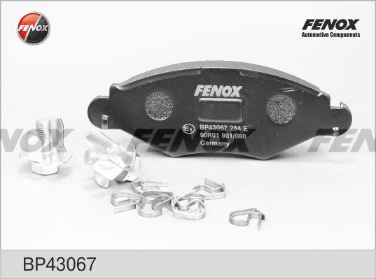 Fenox BP43067 - Brake Pad Set, disc brake autospares.lv