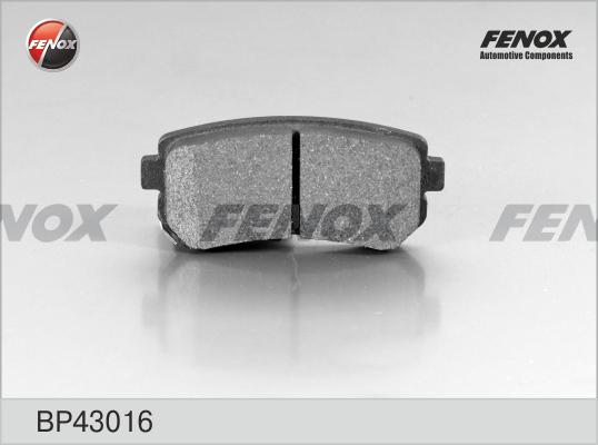 Fenox BP43016 - Brake Pad Set, disc brake autospares.lv