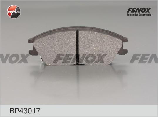 Fenox BP43017 - Brake Pad Set, disc brake autospares.lv