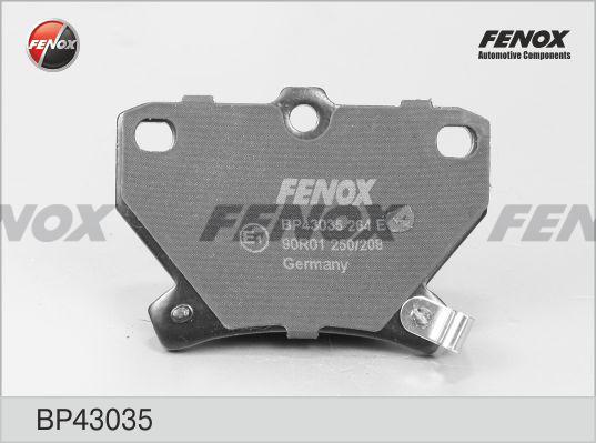 Fenox BP43035 - Brake Pad Set, disc brake autospares.lv