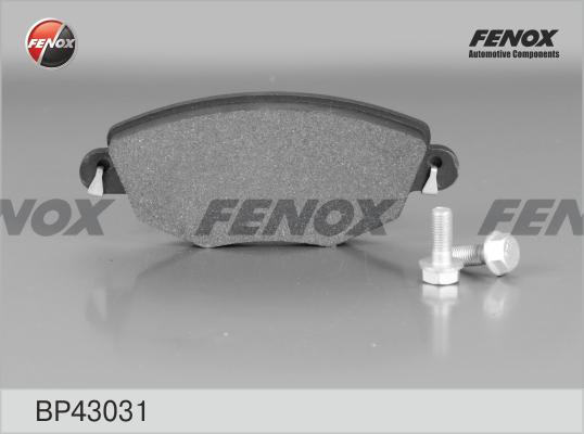 Fenox BP43031 - Brake Pad Set, disc brake autospares.lv