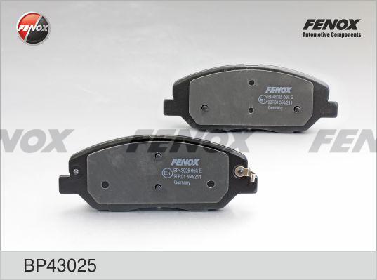 Fenox BP43025 - Brake Pad Set, disc brake autospares.lv