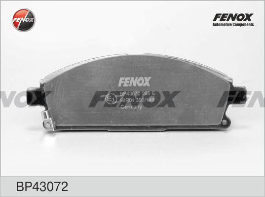 Fenox BP43072 - Brake Pad Set, disc brake autospares.lv