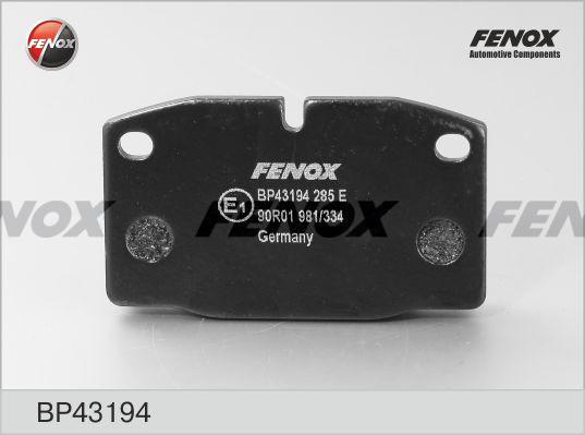 Fenox BP43194 - Brake Pad Set, disc brake autospares.lv