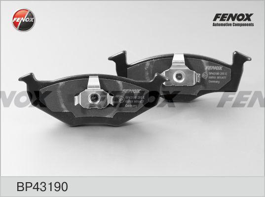 Fenox BP43190 - Brake Pad Set, disc brake autospares.lv
