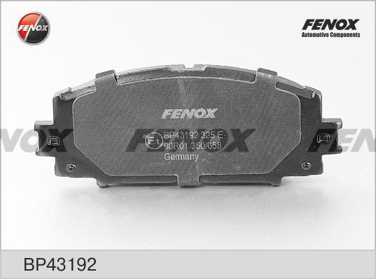 Fenox BP43192 - Brake Pad Set, disc brake autospares.lv