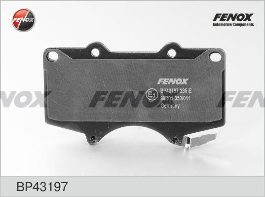 Fenox BP43197 - Brake Pad Set, disc brake autospares.lv