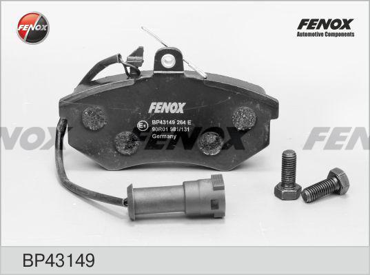 Fenox BP43149 - Brake Pad Set, disc brake autospares.lv
