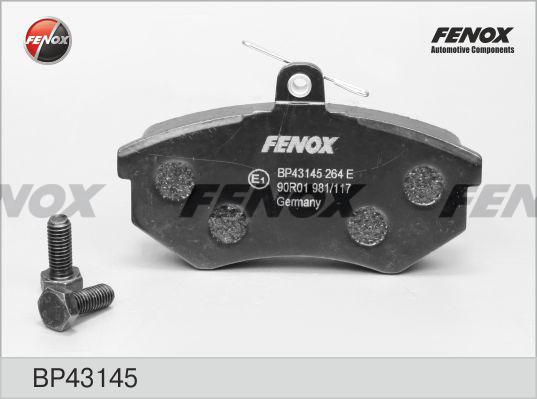Fenox BP43145 - Brake Pad Set, disc brake autospares.lv