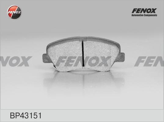 Fenox BP43151 - Brake Pad Set, disc brake autospares.lv