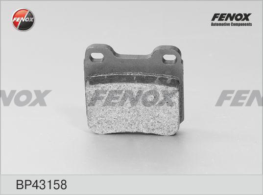 Fenox BP43158 - Brake Pad Set, disc brake autospares.lv