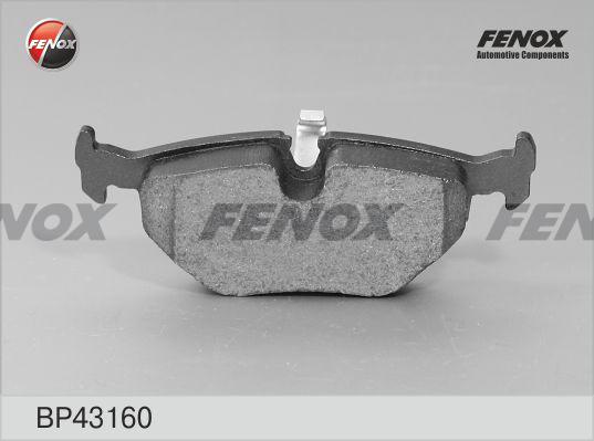 Fenox BP43160 - Brake Pad Set, disc brake autospares.lv