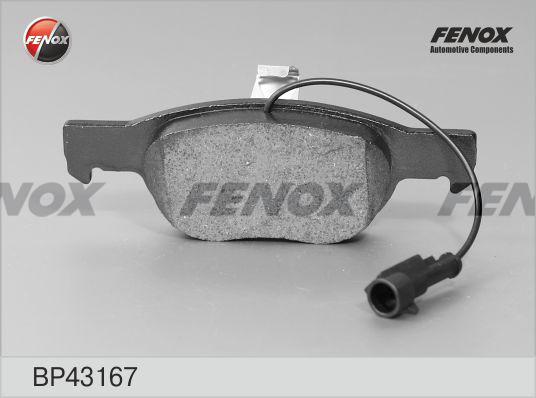 Fenox BP43167 - Brake Pad Set, disc brake autospares.lv