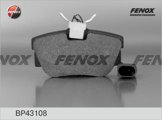 Fenox BP43108 - Brake Pad Set, disc brake autospares.lv
