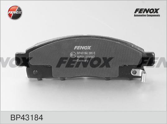 Fenox BP43184 - Brake Pad Set, disc brake autospares.lv