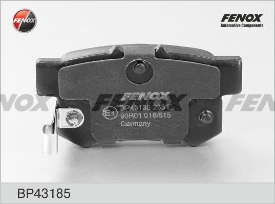 Fenox BP43185 - Brake Pad Set, disc brake autospares.lv