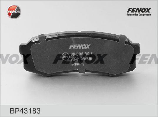 Fenox BP43183 - Brake Pad Set, disc brake autospares.lv