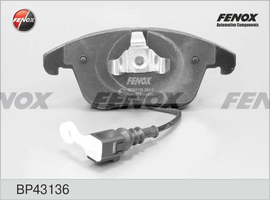 Fenox BP43136 - Brake Pad Set, disc brake autospares.lv