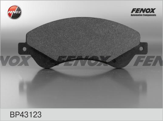 Fenox BP43123 - Brake Pad Set, disc brake autospares.lv