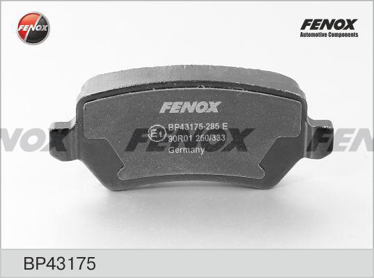 Fenox BP43175 - Brake Pad Set, disc brake autospares.lv