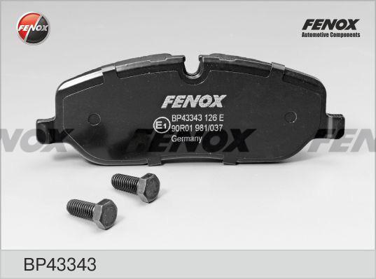 Fenox BP43343 - Brake Pad Set, disc brake autospares.lv