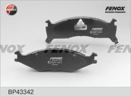 Fenox BP43342 - Brake Pad Set, disc brake autospares.lv