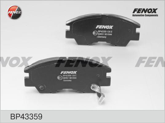 Fenox BP43359 - Brake Pad Set, disc brake autospares.lv