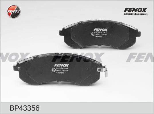 Fenox BP43356 - Brake Pad Set, disc brake autospares.lv