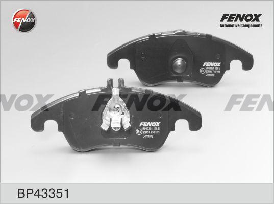 Fenox BP43351 - Brake Pad Set, disc brake autospares.lv