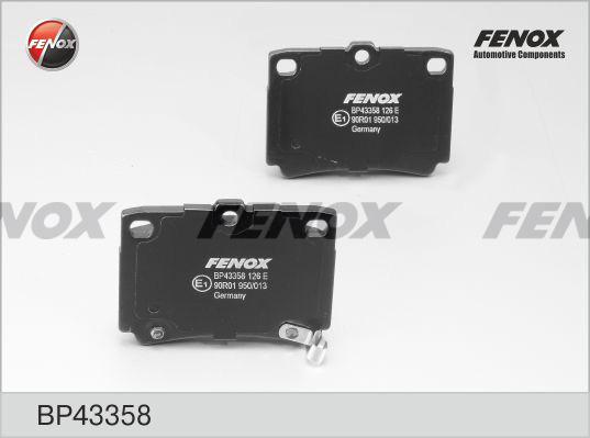 Fenox BP43358 - Brake Pad Set, disc brake autospares.lv