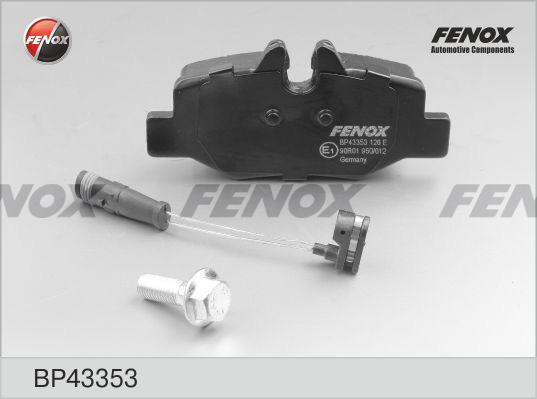 Fenox BP43353 - Brake Pad Set, disc brake autospares.lv