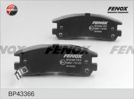 Fenox BP43366 - Brake Pad Set, disc brake autospares.lv