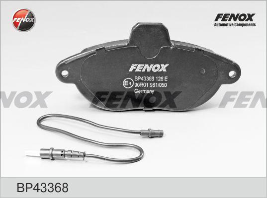 Fenox BP43368 - Brake Pad Set, disc brake autospares.lv