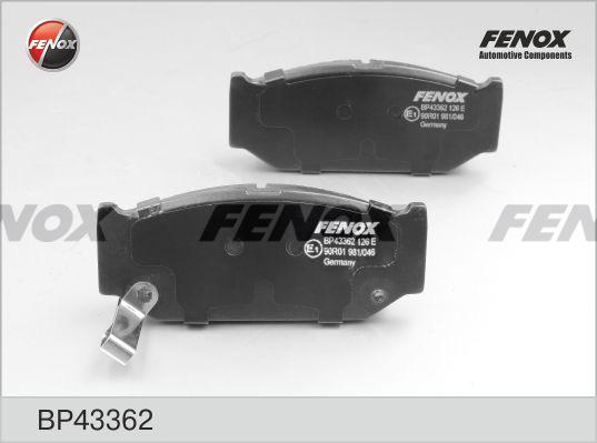 Fenox BP43362 - Brake Pad Set, disc brake autospares.lv