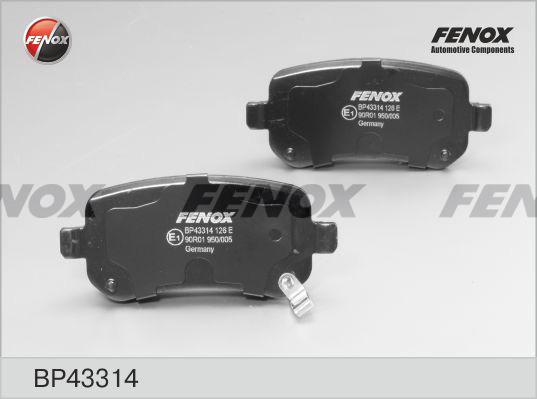 Fenox BP43314 - Brake Pad Set, disc brake autospares.lv