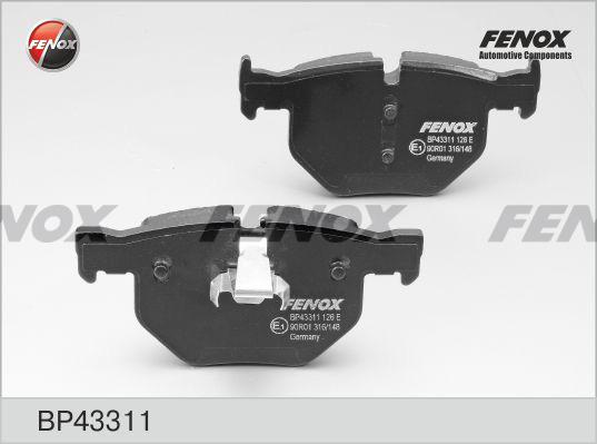 Fenox BP43311 - Brake Pad Set, disc brake autospares.lv