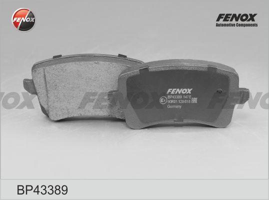 Fenox BP43389 - Brake Pad Set, disc brake autospares.lv