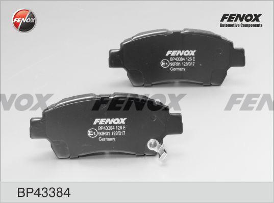 Fenox BP43384 - Brake Pad Set, disc brake autospares.lv