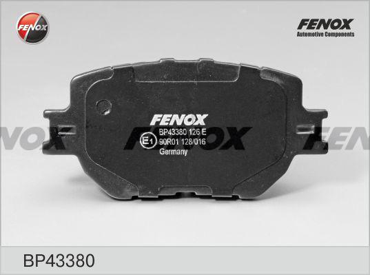 Fenox BP43380 - Brake Pad Set, disc brake autospares.lv