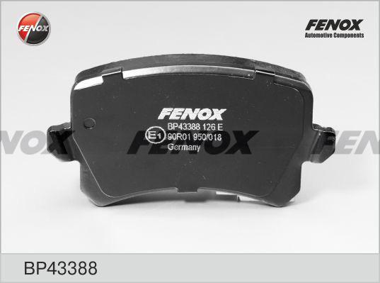 Fenox BP43388 - Brake Pad Set, disc brake autospares.lv