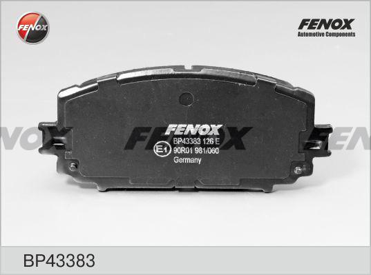 Fenox BP43383 - Brake Pad Set, disc brake autospares.lv