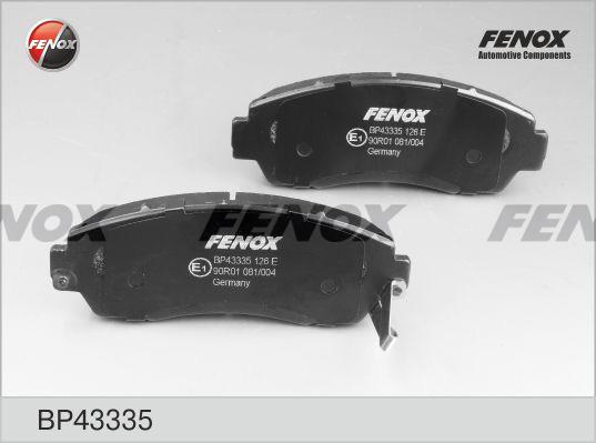 Fenox BP43335 - Brake Pad Set, disc brake autospares.lv