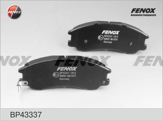 Fenox BP43337 - Brake Pad Set, disc brake autospares.lv