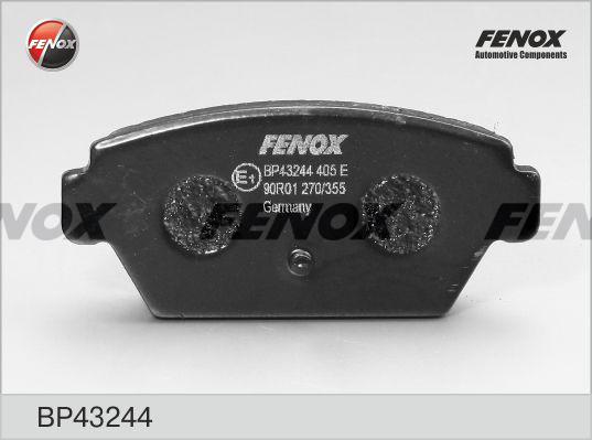 Fenox BP43244 - Brake Pad Set, disc brake autospares.lv
