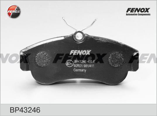 Fenox BP43246 - Brake Pad Set, disc brake autospares.lv