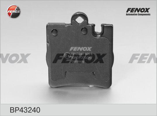 Fenox BP43240 - Brake Pad Set, disc brake autospares.lv