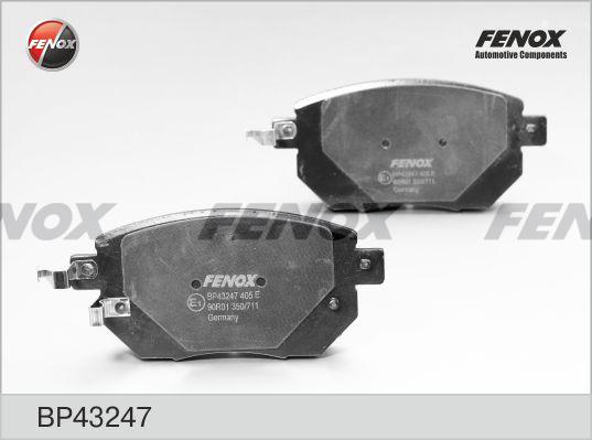 Fenox BP43247 - Brake Pad Set, disc brake autospares.lv