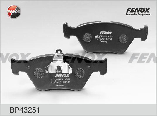 Fenox BP43251 - Brake Pad Set, disc brake autospares.lv