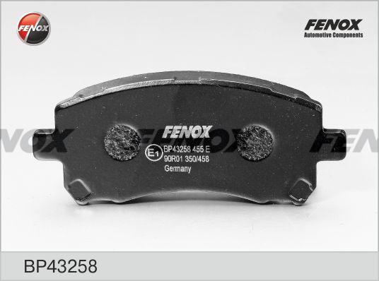 Fenox BP43258 - Brake Pad Set, disc brake autospares.lv